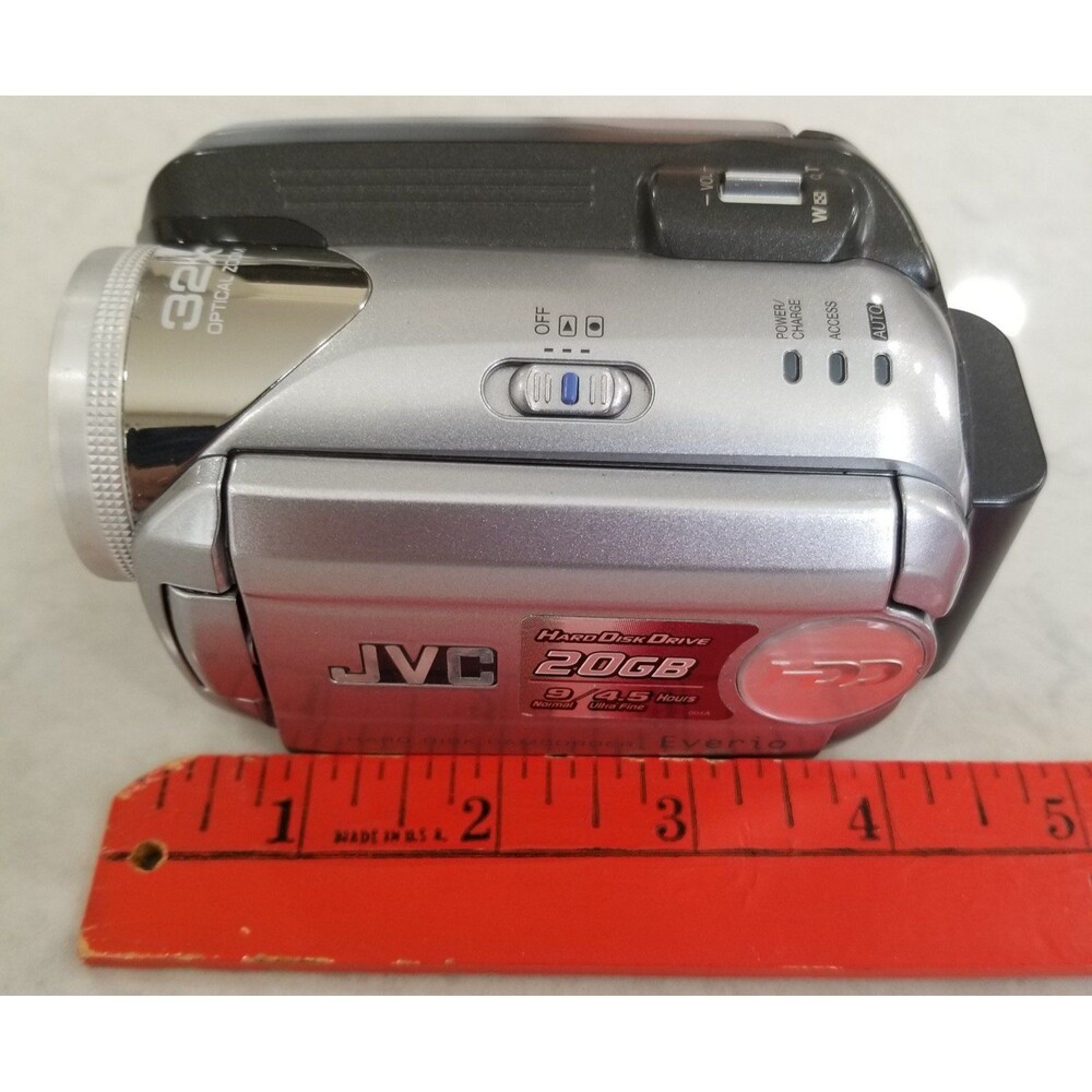 JVC digital camcorder model GZ-MG21U W/BATTERY FOR PARTS ONLY. Will not power